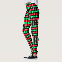 Leggings pontilhados de Natal modernos