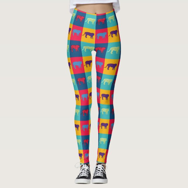 Leggings pop Art Tigers (Frente)