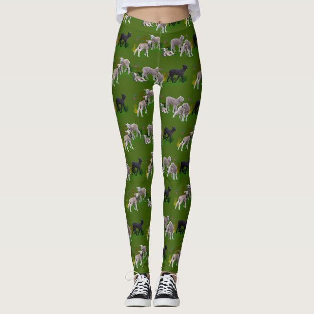 Leggings Prado de Cordeiro (Verde) (Frente)