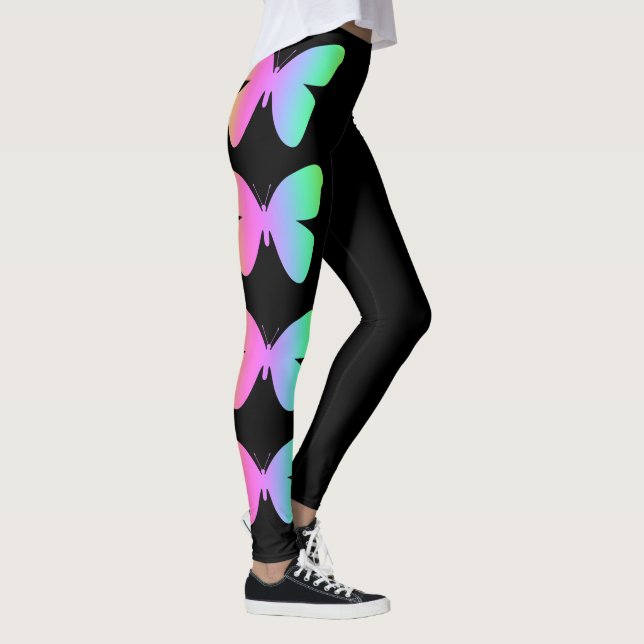 Leggings Pretas Borboleta (Direita)