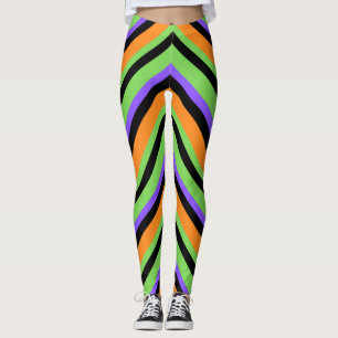 Leggings Pretas com Redemoinho de Doces de Hallowe