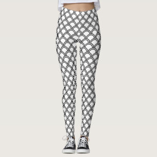 Leggings pretas e brancas