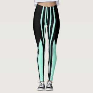 Leggings pretas e verdes