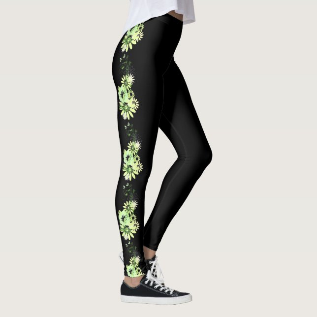 Leggings pretas florais (Direita)