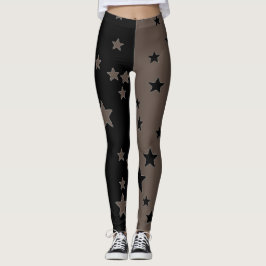 Leggings Preto E Branco Estrela