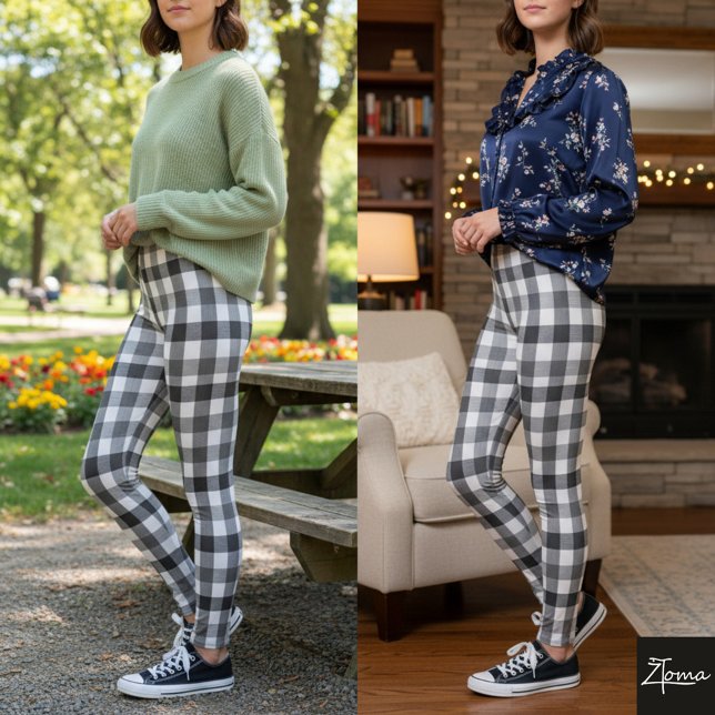 Leggings Preto e Branco Harmony (Criador carregado)