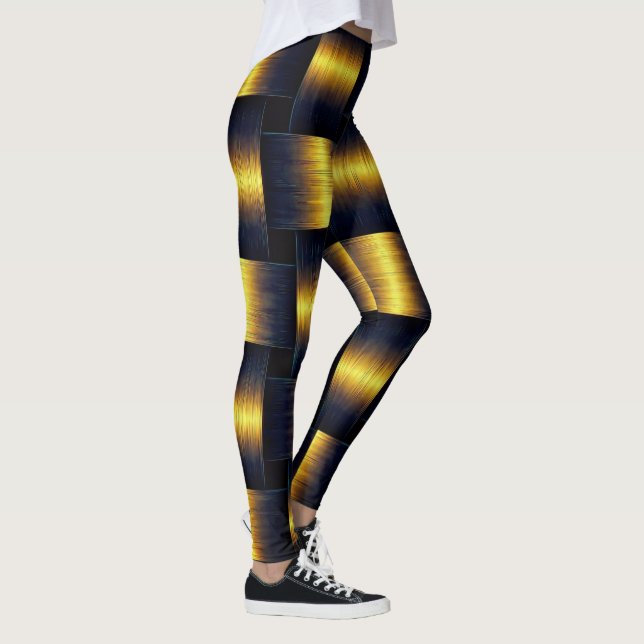 Leggings Preto e Dourado (Direita)