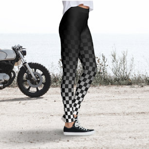 Leggings Preto Xadrez Fade