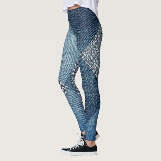 Leggings projetadas pela Denim (Esquerda)