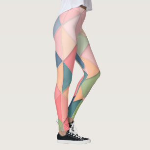Leggings projetadas por padrão multicolorido