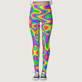 Leggings Psicedélicas Coloridas