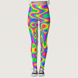 Leggings Psicedélicas Coloridas