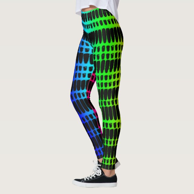 Leggings Psicodélicas de 4 Cores (Esquerda)