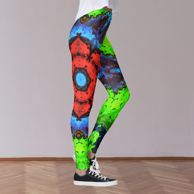 Leggings Psicodélicas de Hippie (Criador carregado)