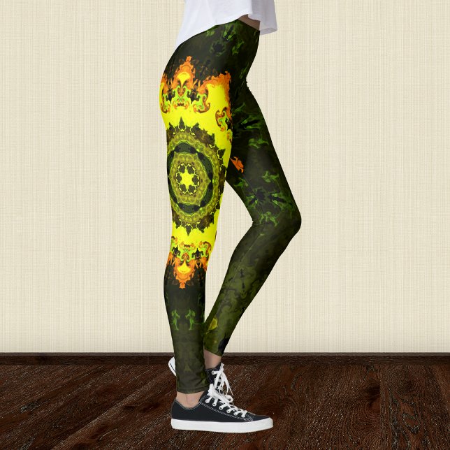 Leggings Psicodélicas de Hippie (Criador carregado)