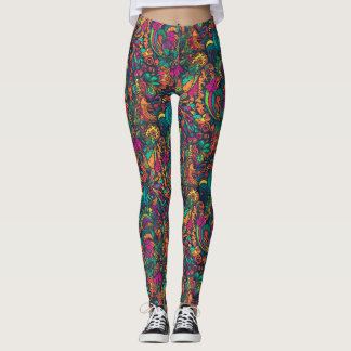 Leggings Psicodélicas DMT [Encaixe minha textura]