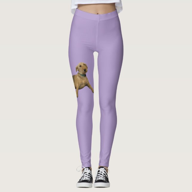 Leggings Purple Airedale (Frente)