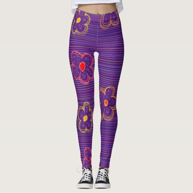 Leggings púrpuras (Frente)