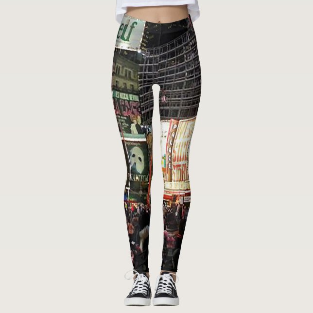 Leggings quadradas do Nova Iorque Times (Frente)