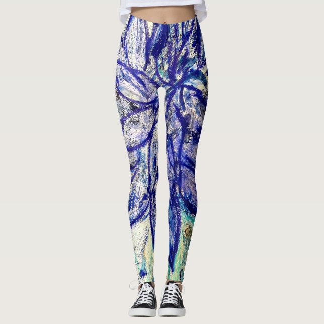Leggings Rare Blue Dalhia (Frente)