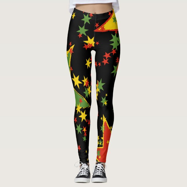 Leggings Rasta Star Spangings (Frente)