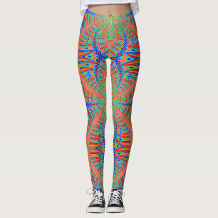 Leggings "Ratti_Creative_Arts" coloridas vibrantes
