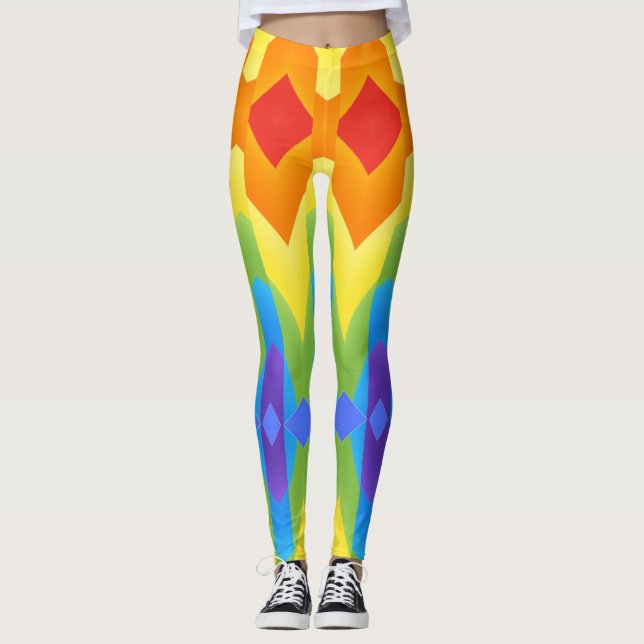 Leggings "Ratti_Creative_Arts" colorido e sem falh (Frente)