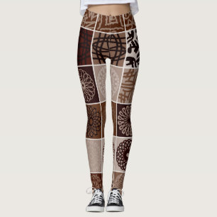 Leggings "Ratti_Creative_Arts" de cor castanho vib
