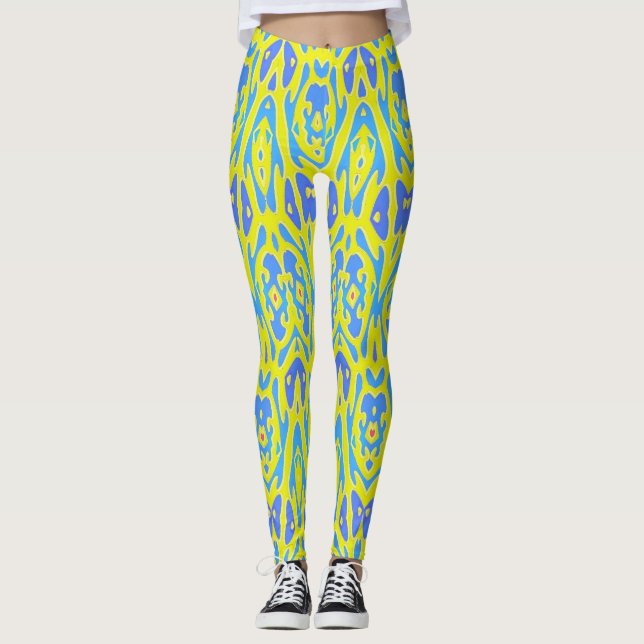 Leggings "Ratti_Creative_Arts" de multicores de te (Frente)