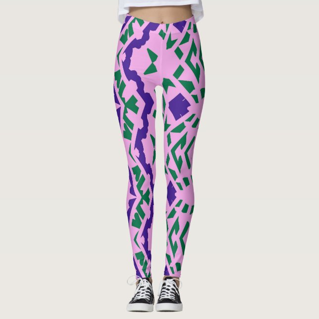 Leggings "Ratti_Creative_Arts" de um abstrato eleg (Frente)