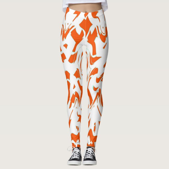 Leggings "Ratti_Creative_Arts" do abstrato de tend (Frente)