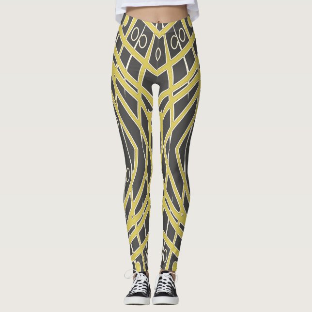 Leggings "Ratti_Creative_Arts" sem falhas (Frente)