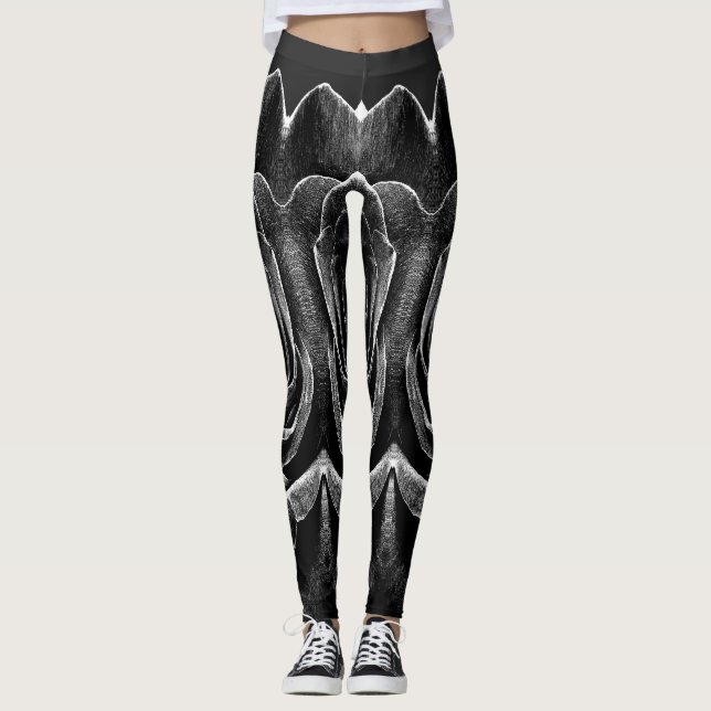 Leggings "Ratti_Creative_Arts" texturizadas a pret (Frente)