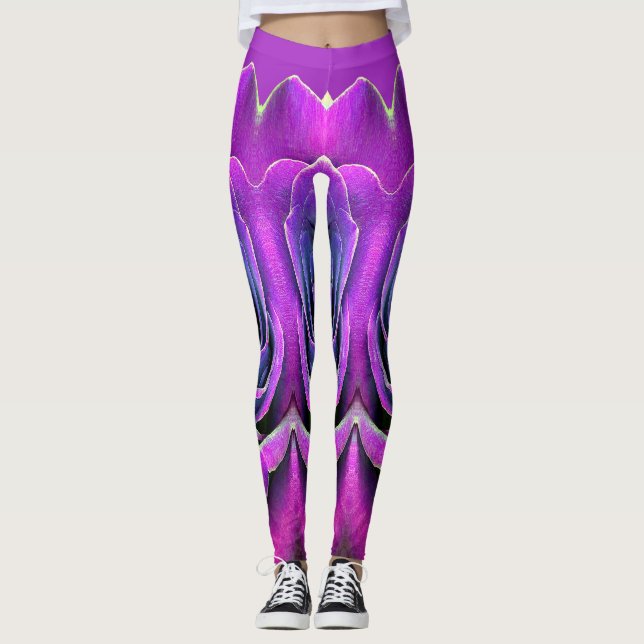 Leggings "Ratti_Creative_Arts" texturizadas cor-de (Frente)