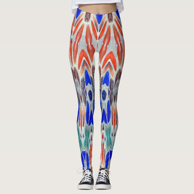 Leggings "Ratti_Creative_Arts" texturizadas multic (Frente)