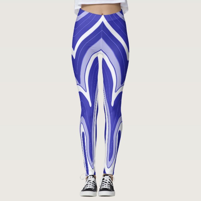 Leggings "Ratti_Creative_Arts" vibrantes modernas (Frente)