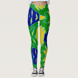 Leggings "Ratti_Creative_Arts" vibrantes modernas