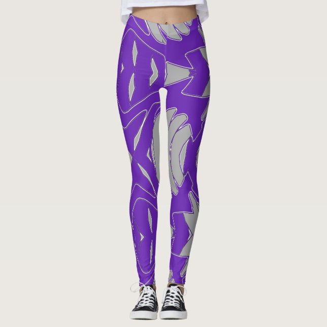 Leggings "Ratti_Creative_Arts" vibrantes modernas (Frente)