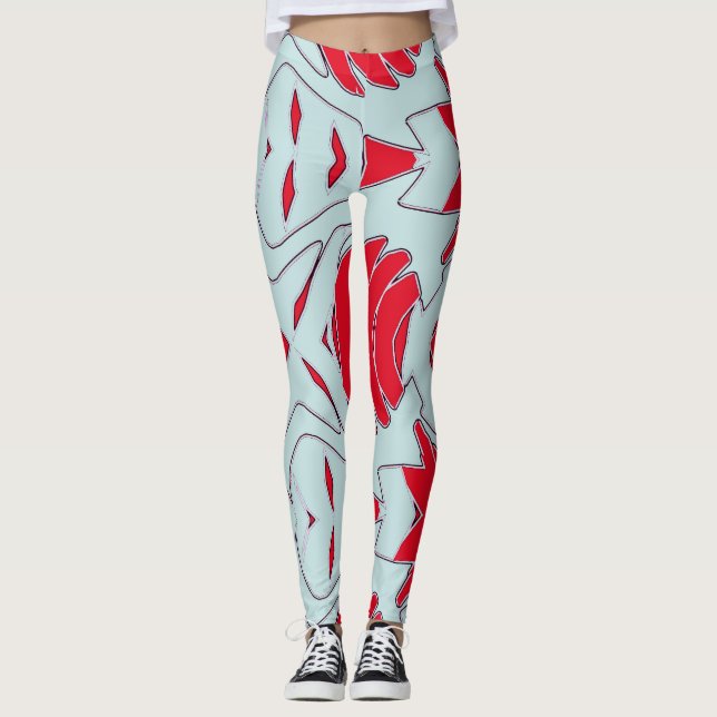 Leggings "Ratti_Creative_Arts" vibrantes modernas (Frente)