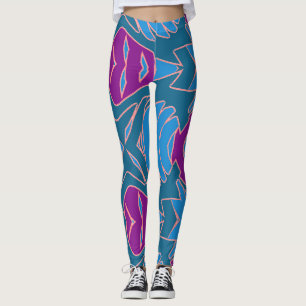 Leggings "Ratti_Creative_Arts" vibrantes modernas