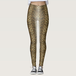 Leggings realistas de leopardo