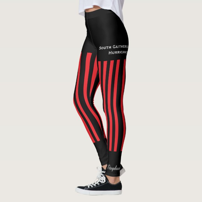 Leggings Red and Black Team/Club com Shorts Falso (Esquerda)
