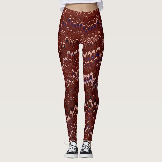 Leggings Red Nonpareil Marbled (Frente)