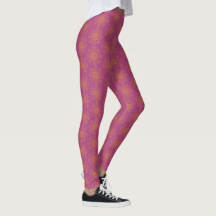 Leggings Retro Mandala Boysenberry