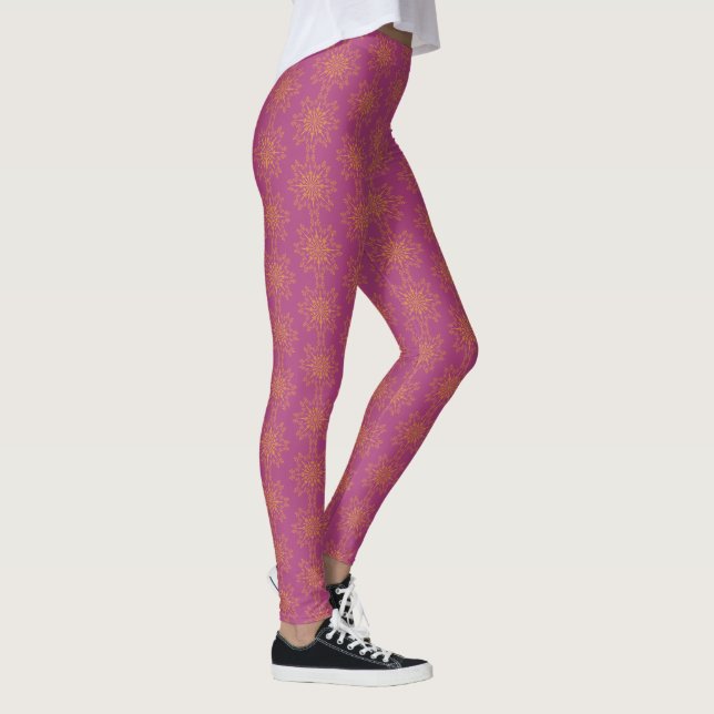 Leggings Retro Mandala Boysenberry (Direita)