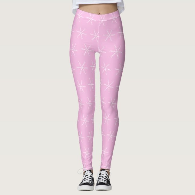 Leggings Rosa Floco de Neve Básico (Frente)