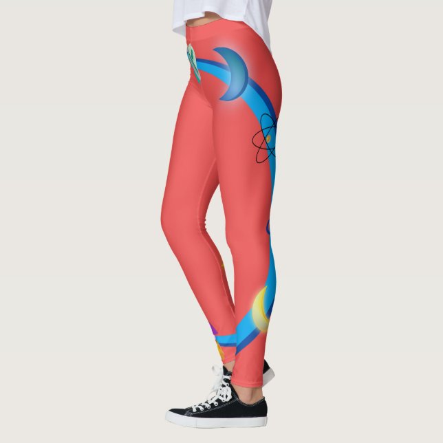 Leggings Rosa-Lua Ocupadas (Esquerda)