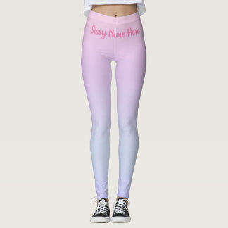 Leggings rosa personalizáveis para maricas de mofo