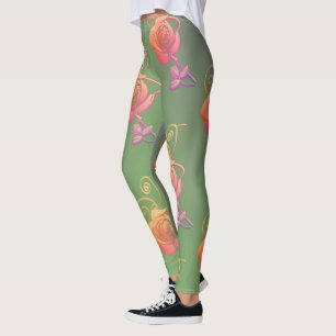 Leggings Rosa românticas