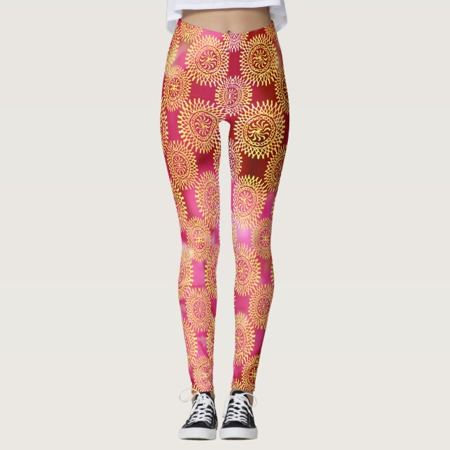 Leggings Rosé doré (Frente)
